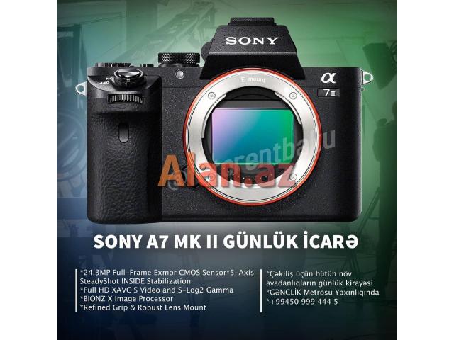 Sony A7 MK II -İcarə