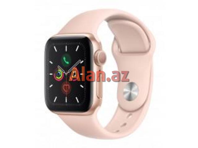 Smart-saat Apple Watch Series 5 40mm Gold Aluminum Case with Pink Sand Sport Band