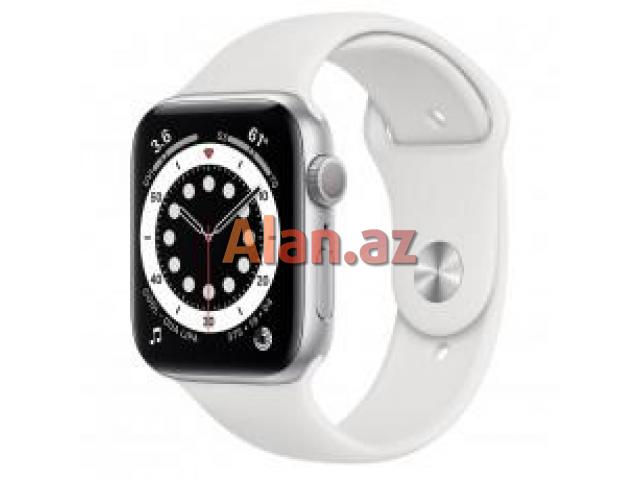 Smart-saat Apple Watch Series 6 44mm Silver Aluminium Case with White Sport Band