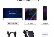 H96 Max Tv Box Android 10 + Səslə idarə Pultu Yeni