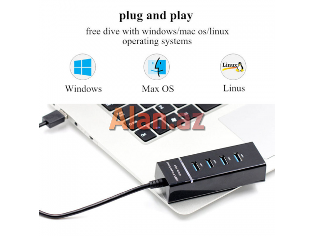 XBOSS C8 4 Portlu USB 3.0 Hub