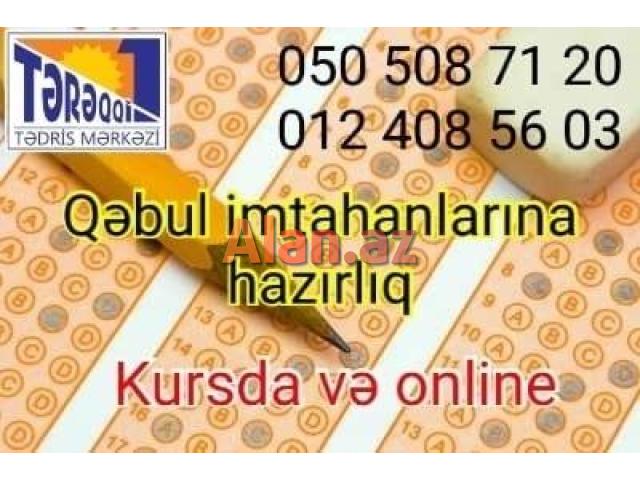 Qəbul imtahanlarına hazırlıq