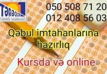 Qəbul imtahanlarına hazırlıq