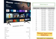 Hisense smart televizorları ilkin ödənişsiz kreditlə | AzOnlaynMarket
