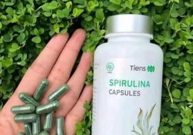 Spirulina capsules qida əlavəsi