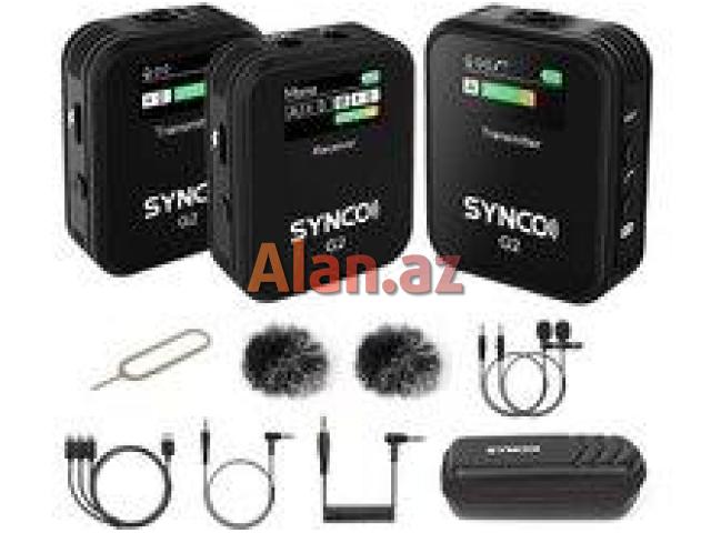Synco G2 fotoaparat və telefon üçün naqilsiz mikrafon seti