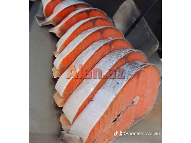 Freshfish_store Syomqa (Somon) Qizil Balig  Okeandan Tutulub  Təmizlənmiş şəkil də