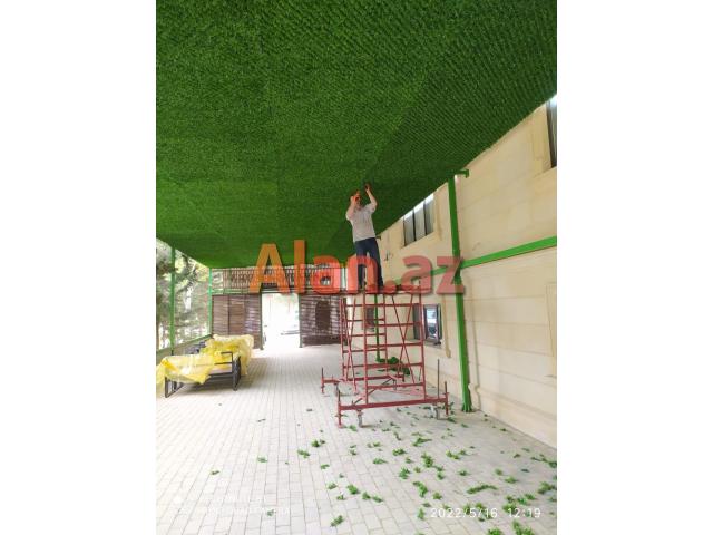 Yaşıl hasar -Süni dekorativ örtüklər