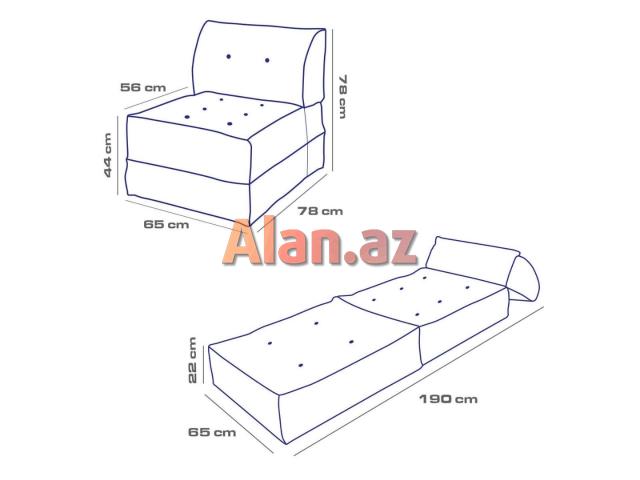 Türkiyə istehsalı Kreslo-yataq | MOKKA