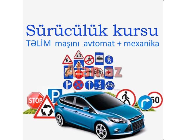 Suruculuk mektebi ve telim masini ile dersler