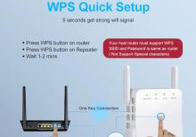 5G WiFi Repeater Gücləndirici Genişləndirici Repiter