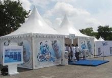 Sökülüb yığılan çadır