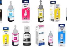 hp epson canon printer kartric və boyaları