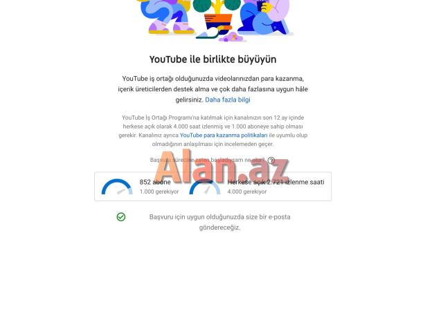 Youtube Kanalının 4000 Saatın Keçilməsi Xidməti.