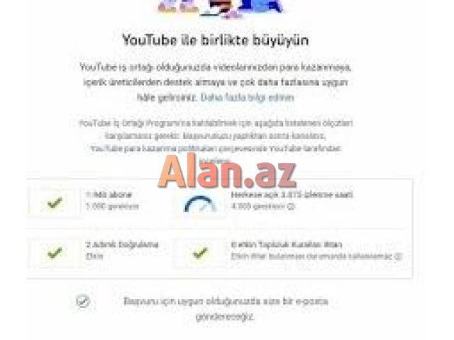 Youtube Kanalının 4000 Saatın Keçilməsi Xidməti.
