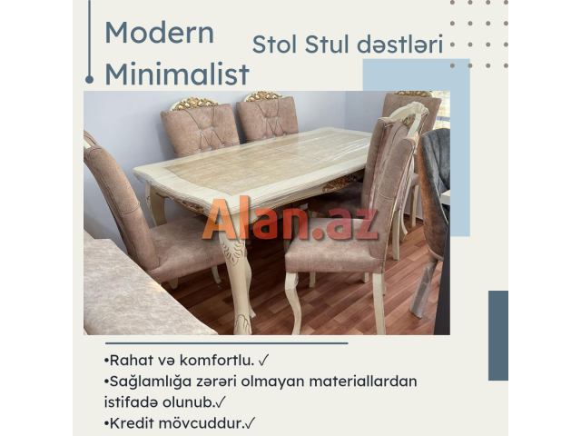ucuz stol stul dəstləri