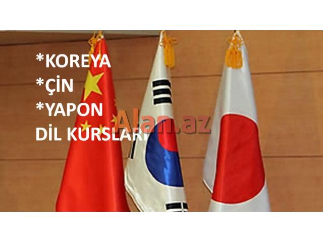 Koreya, Çin, Yapon dili  kursları