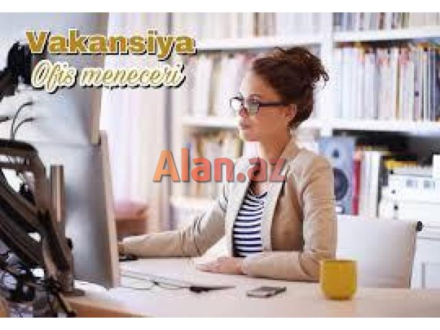 Ofis daxili part-time iş təklif olunur