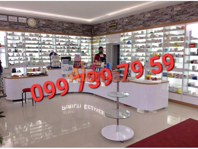 Aptek üçün vitrin mebel sifarişi