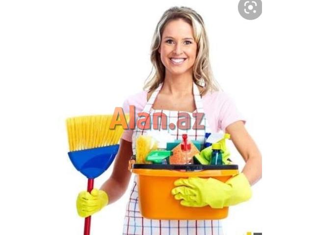 ofise temizlikci xanim teleb olunur