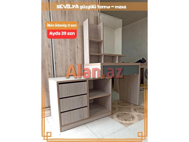 SEVİLYA Güzgülü termo-masa | KREDİTLƏ