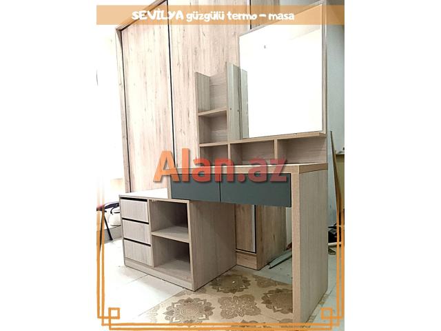 SEVİLYA Güzgülü termo-masa | KREDİTLƏ