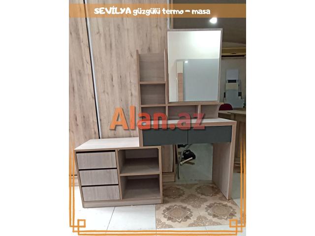 SEVİLYA Güzgülü termo-masa | KREDİTLƏ