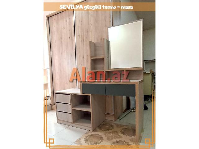 SEVİLYA Güzgülü termo-masa | KREDİTLƏ