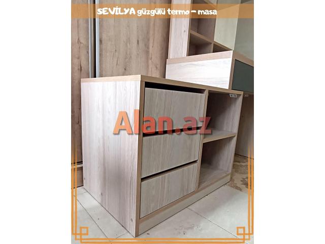 SEVİLYA Güzgülü termo-masa | KREDİTLƏ