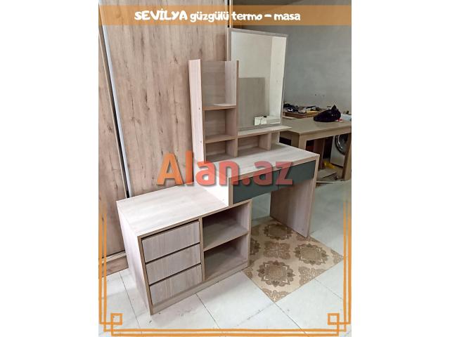 SEVİLYA Güzgülü termo-masa | KREDİTLƏ