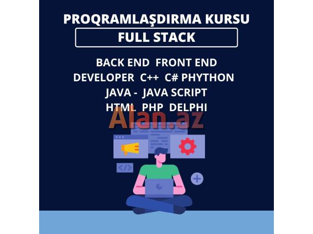 Developer Back end Front end Full stack dərsləri