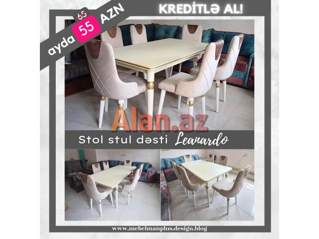 Stol stul dəsti Leanardo KREDİTLƏ | ENDİRİM