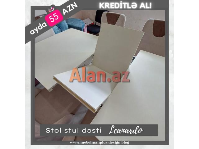 Stol stul dəsti Leanardo KREDİTLƏ | ENDİRİM