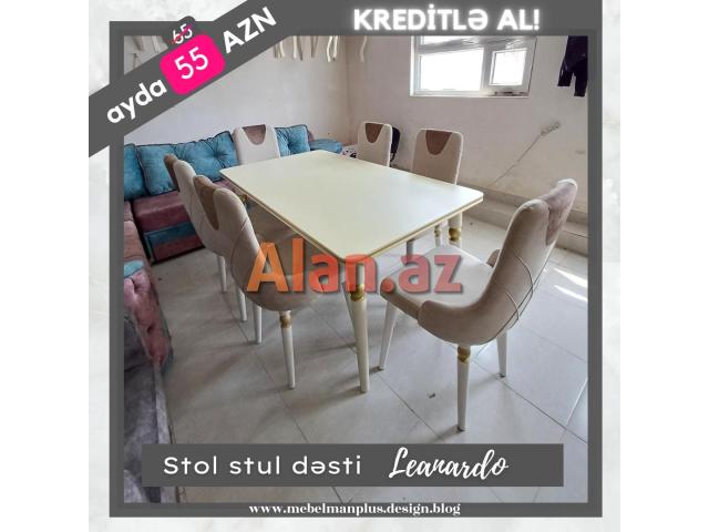 Stol stul dəsti Leanardo KREDİTLƏ | ENDİRİM