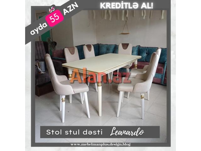 Stol stul dəsti Leanardo KREDİTLƏ | ENDİRİM