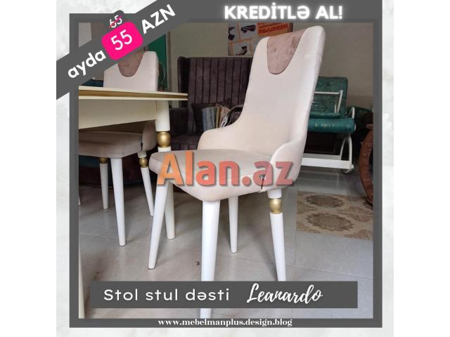 Stol stul dəsti Leanardo KREDİTLƏ | ENDİRİM