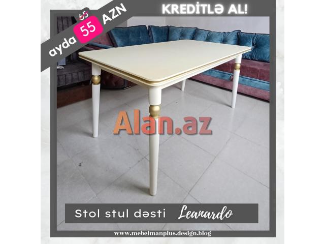 Stol stul dəsti Leanardo KREDİTLƏ | ENDİRİM
