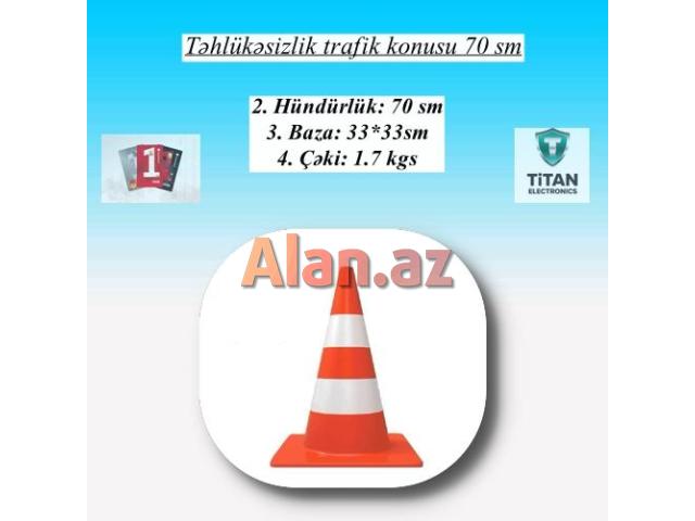 Təhlükəsizlik trafik konusu 70 sm