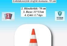 Təhlükəsizlik trafik konusu 70 sm