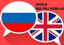 Ingilis və Rus dili kursları