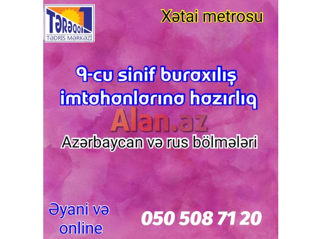 9-cu sinif buraxılış imtahanlarına hazırlıq