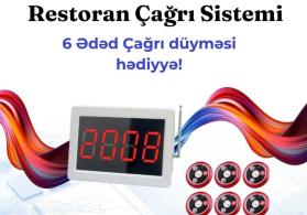 Restoran üçün çağrı sisteminin satışı və quraşdırılması Restoran paneli və düymələr