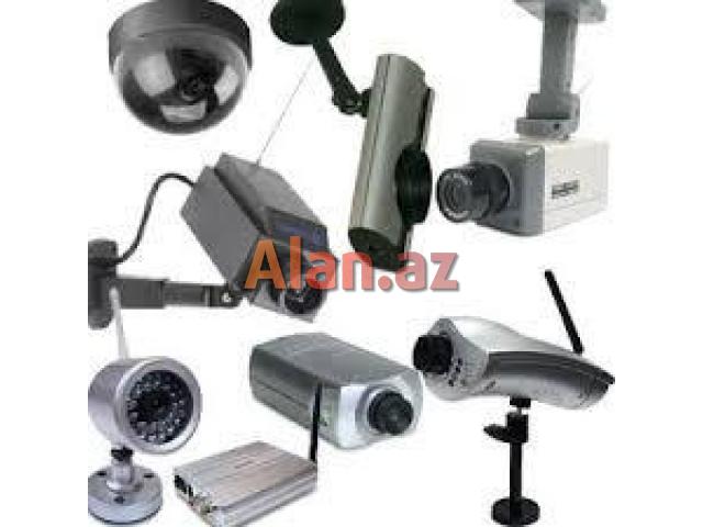 Bütün növ CCTV kamera sistemlərinin zəmanətli satışı və quraşdırılması