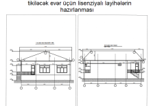 Bütün növ tikintilərin memarlıq layihələrinin, cizgi və çertyojlarının hazırlanması