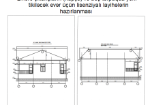 Bütün növ tikintilərin memarlıq layihələrinin, cizgi və çertyojlarının hazırlanması