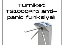 Turniket TS1000Pro anti-panic funksiyalı