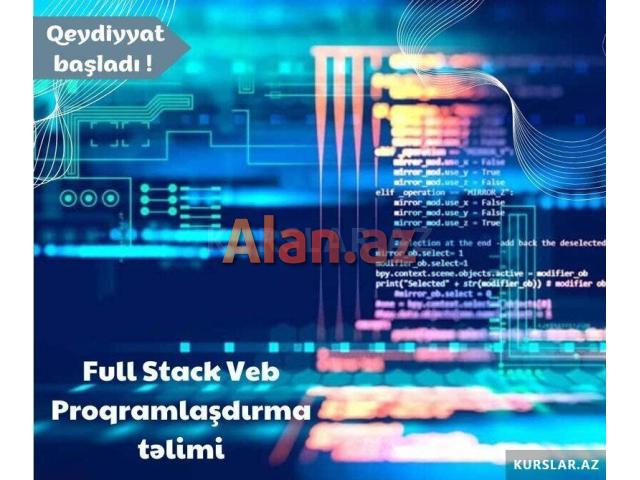 Peşəkar Full Stack Veb Proqramlaşdırma təlimi 