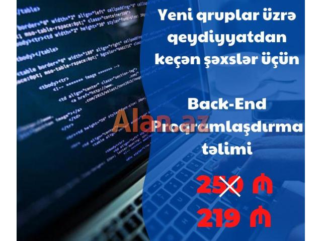 Peşəkar Back-End Proqramlaşdırma təlimi