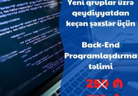 Peşəkar Back-End Proqramlaşdırma təlimi