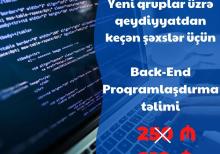 Peşəkar Back-End Proqramlaşdırma təlimi